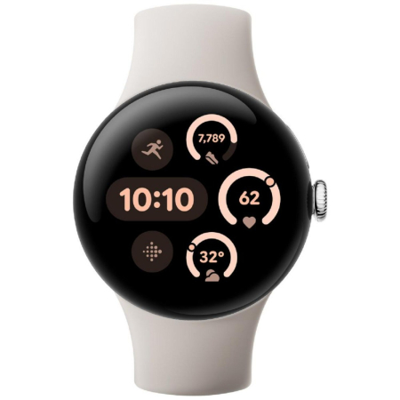 Google - Pixel Watch 3 41MM WI-FI - Silver/Porcelain