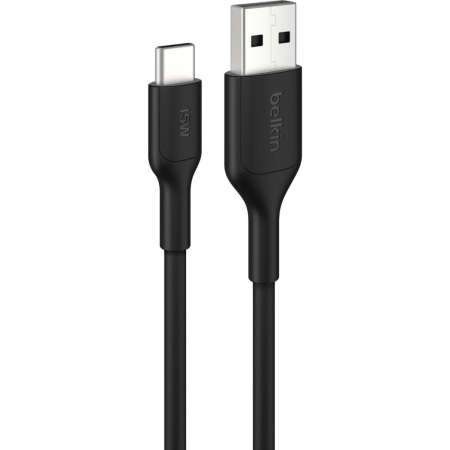 Belkin - BoostCharge 1m USB-C to USB-A Cable - Black