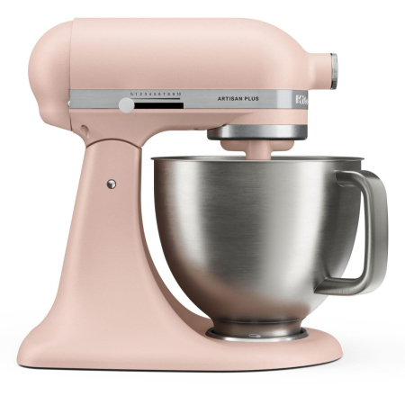 KitchenAid - 4.7L Artisan Plus Tilt-Head Stand Mixer - Feathered Pink