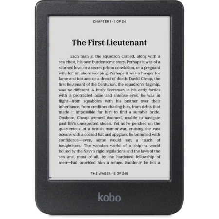 Kobo - Clara Black and White E-Book Reader - Black