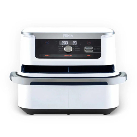 Ninja - 10.4L Flexdrawer Air Fryer - White