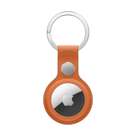 Apple - AirTag FineWoven Key Ring - Fox Orange