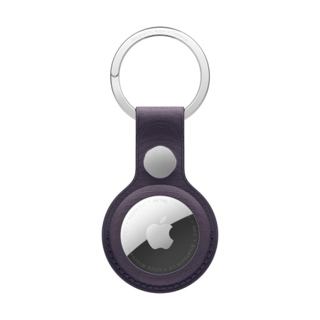 Apple - AirTag FineWoven Key Ring - Midnight Purple