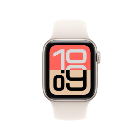 Apple - Watch SE 3 GPS 40mm Starlight Aluminium Case w Starlight Sport Band - S/M