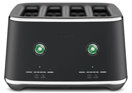 Breville - The Eye Q 870 Auto 4 Slice Toaster - Black Truffle