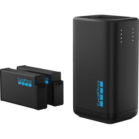 GoPro - MAX2 Dual Battery Charger + 2 Batteries