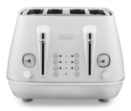 Delonghi - Distinta Moments 4 Slice Toaster Sunshine White