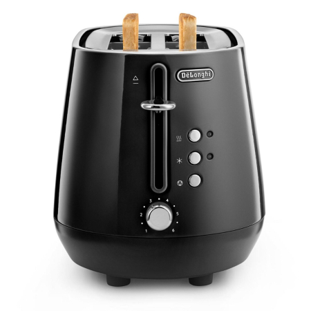 Delonghi - Eclettica 2 Slice Toaster - Bold Black