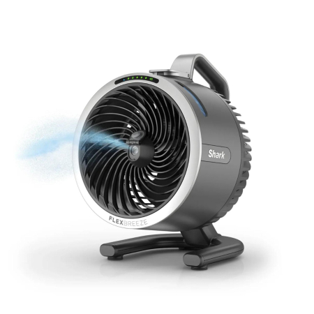 Shark - FlexBreeze HydroGo Portable Misting Fan - Dark Grey