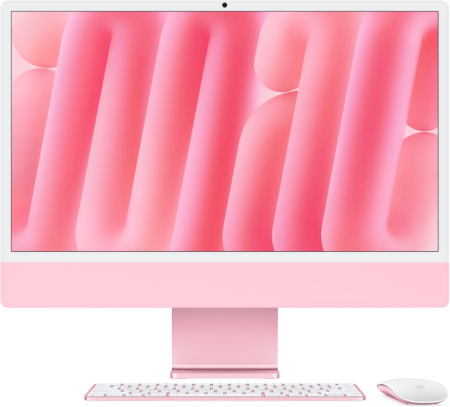 Apple - 24" iMac: M4 chip with 8-core CPU & 8-core GPU, 16GB, 256GB SSD - Pink