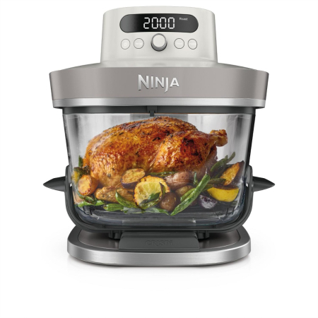 Ninja - Crispi Pro 6-in-1 Countertop Glass Air Fryer - Stone