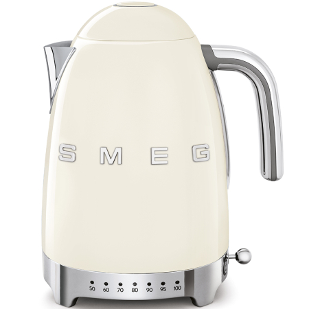 Smeg - 1.7L 50's Style Variable Temperature Kettle - Cream