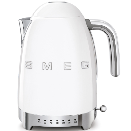 Smeg - 1.7L 50's Style Variable Temperature Kettle - White