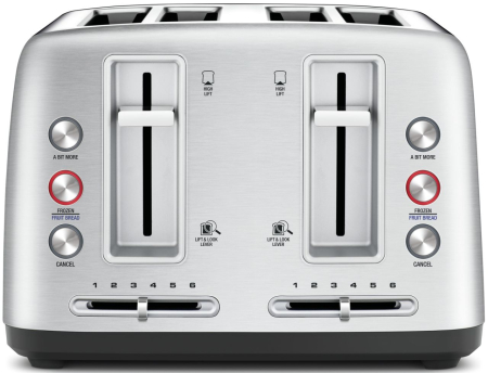 Breville - The Toast Control 4 Slice Toaster - Stainless Steel