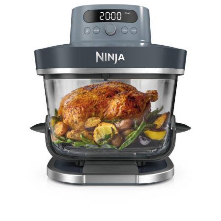 Ninja - Crispi Pro 6-in-1 Countertop Glass Air Fryer - Cyberspace