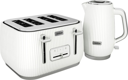 Sunbeam - Radiance Collection Breakfast Kettle & Toaster Set - White