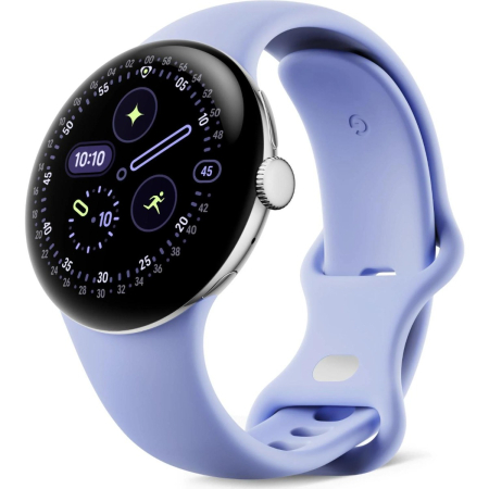 Google - Pixel Watch 4 41mm LTE - Silver / Iris
