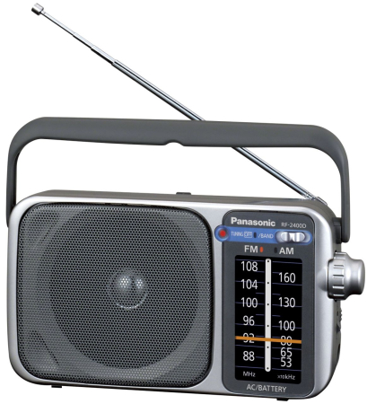 Panasonic - AM/FM Portable Radio - Silver
