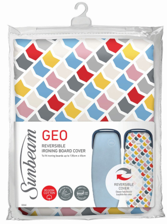 Sunbeam - Geo Reversible Ironing Board Cover