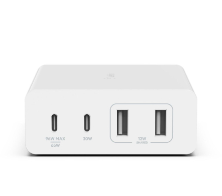 Belkin - 107W GAN PD USB-C X2 Wall Charger - White