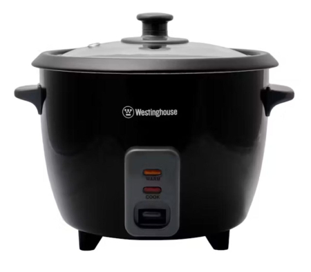 Westinghouse - 5 Cup Rice Cooker Keep Warm Function - Black